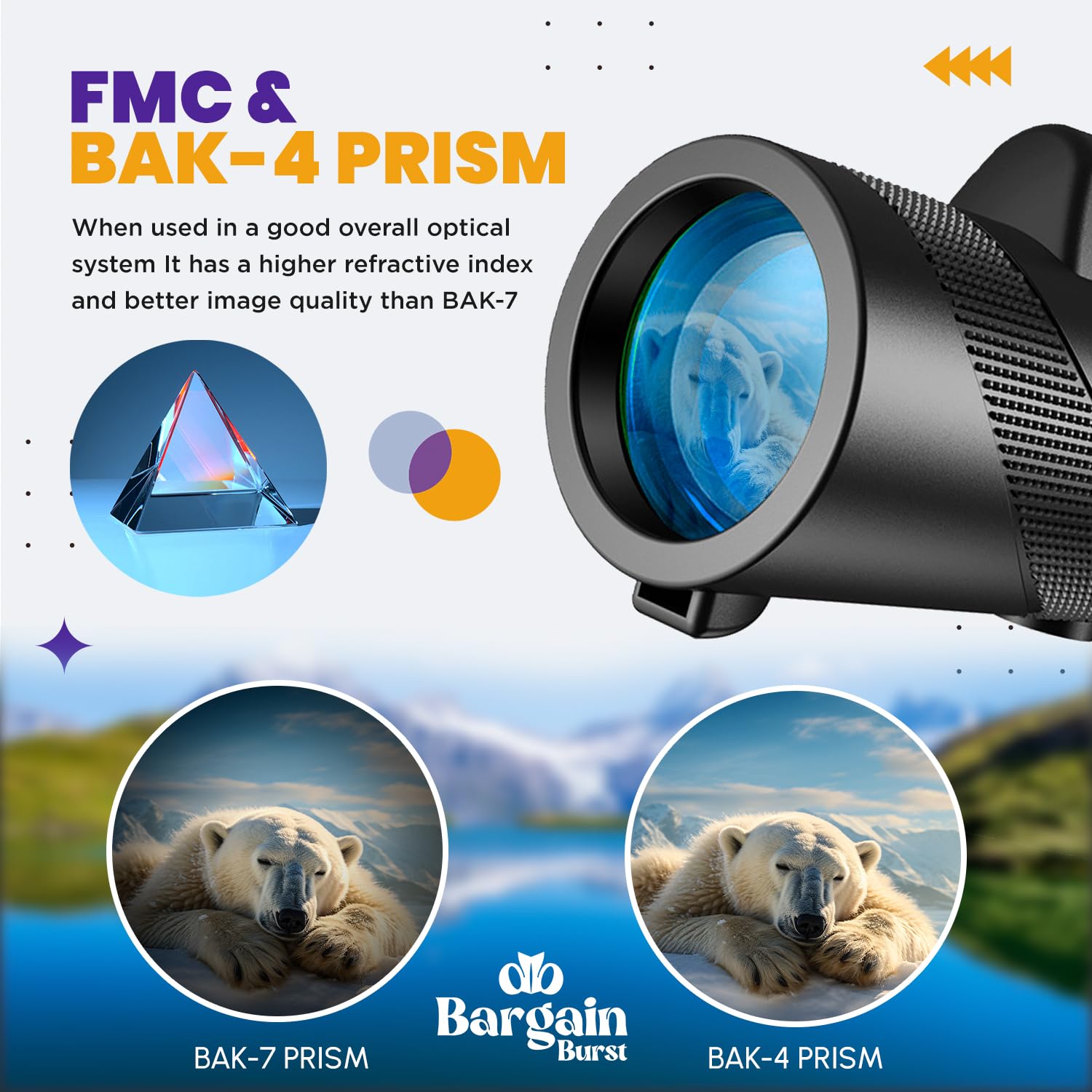 Монокуляр Burst 80 x 100 Телескоп Потужний для смартфона для дорослих Висока чіткість, фото №5