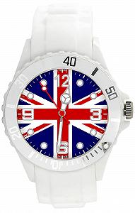 Кварцевые Наручные Часы TAPORT Union Jack Силиконовые - Белый, Белый, Браслет - Фото 1