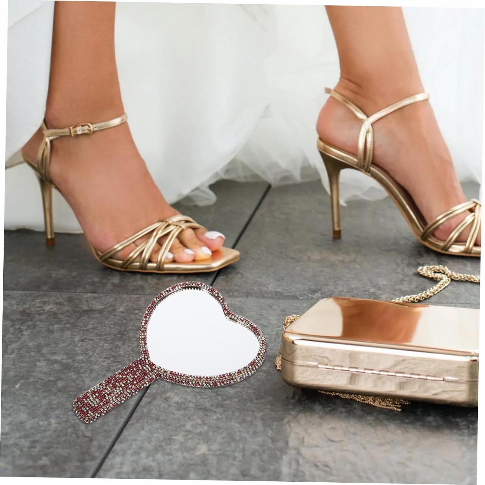 Зеркало Angoily Diamond Сердце Оборачиваемое Фрезерование ABS, фото №7