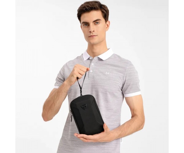 Чоловіча міні-сумка через плече Ozuko 9442 Чорний, фото №4