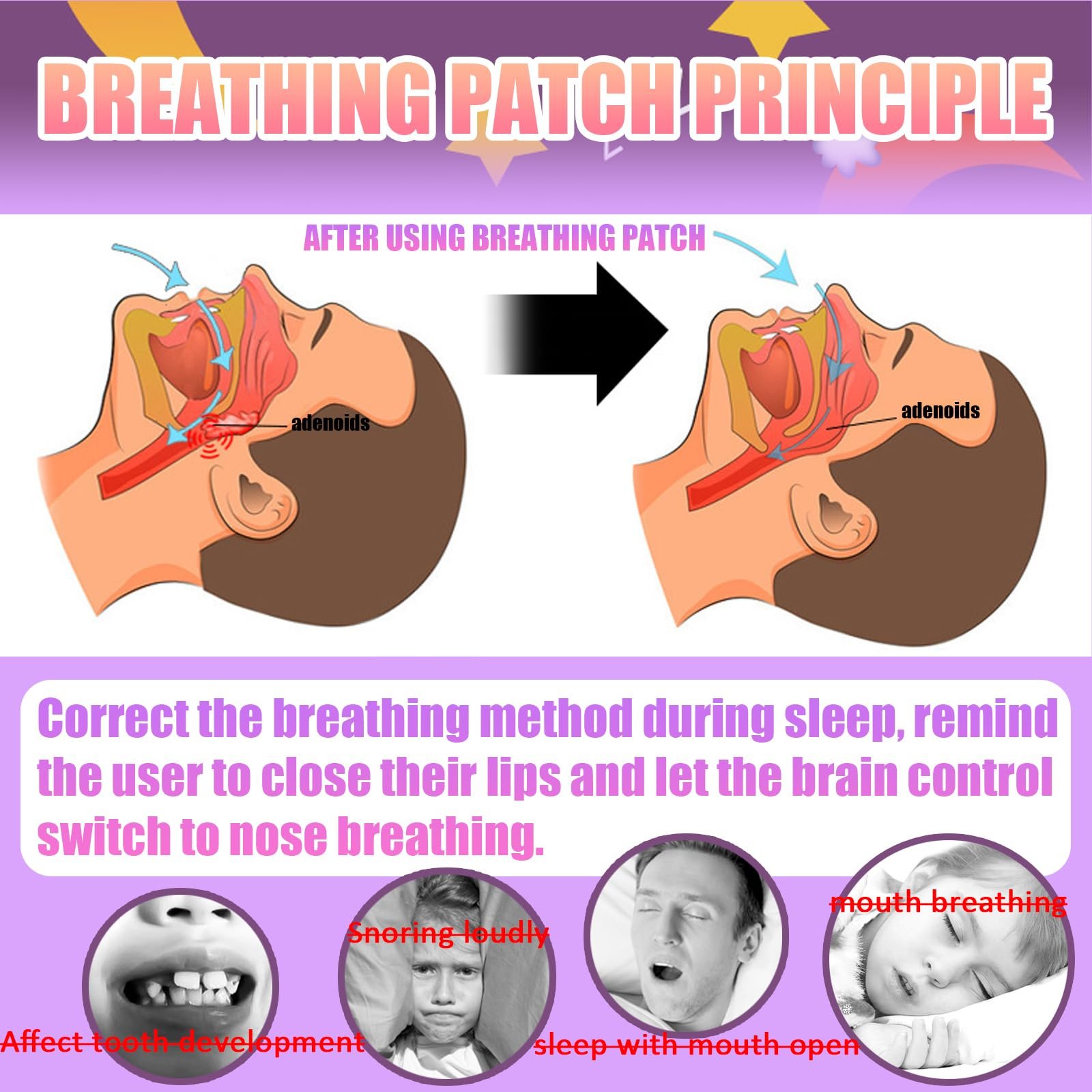 Пластирі від хропіння, 90 шт, фото №6 Пластирі від хропіння, 90 шт, фото №6