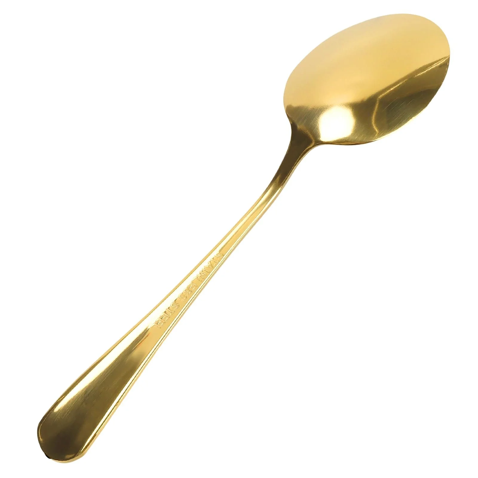 Ложки чайні FUNSUEI, 25 шт, золотисті, 13.5 см, з нержавіючої сталі, для чаю, кави, десертів, фото №5