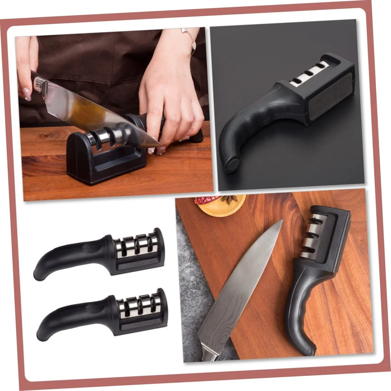 Набір точилок для ножів алмазних чорні 2 шт, фото №9