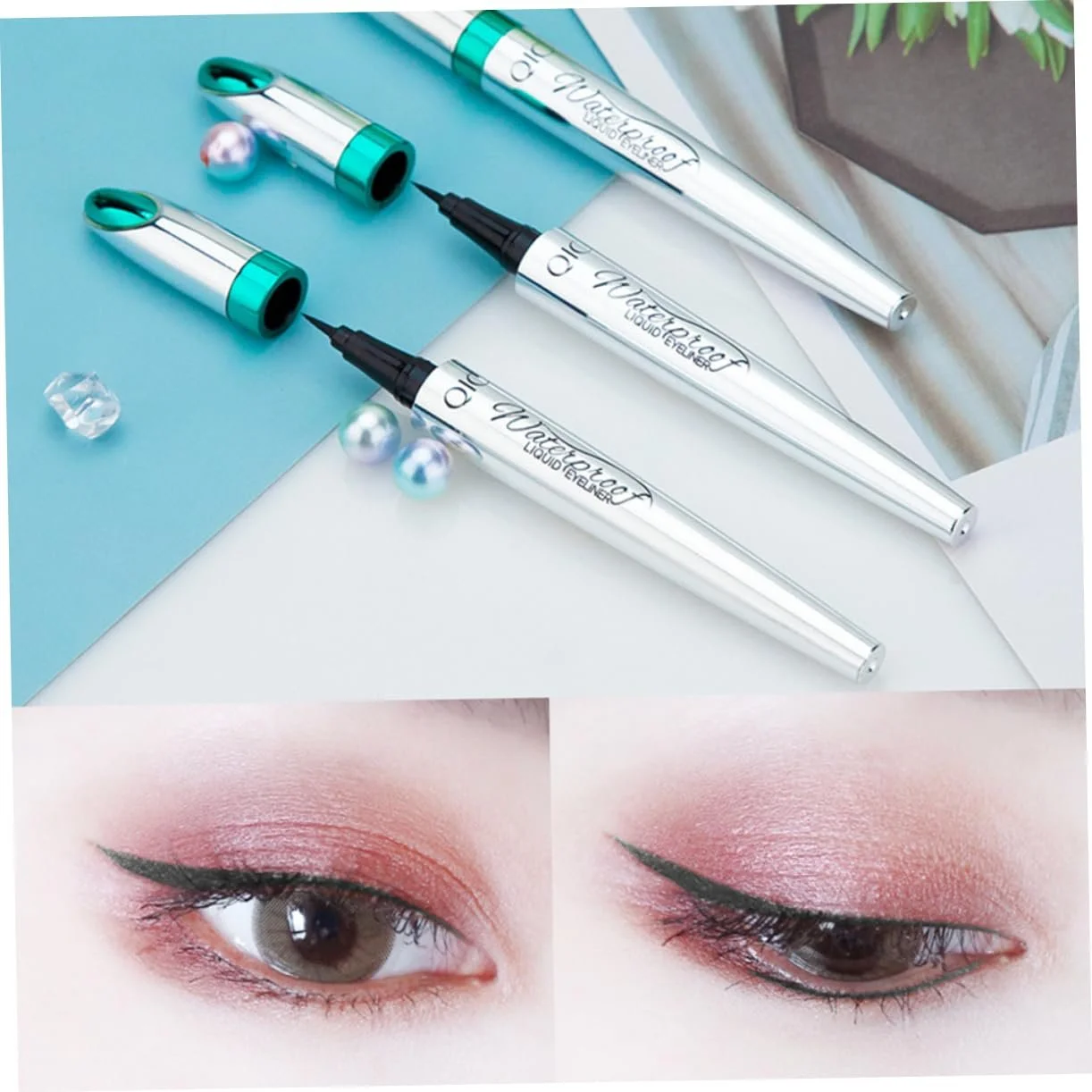 Підводка для очей DOITOOL Тонка Незмивна Водостійка Чорна, фото №6