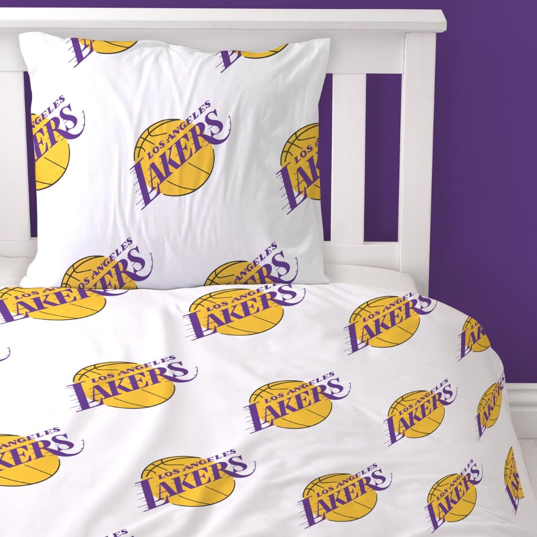Комплект постільної білизни Character World Lakers 135 x 200 см, Los Angeles Lakers, 100% Бавовна, фото №5