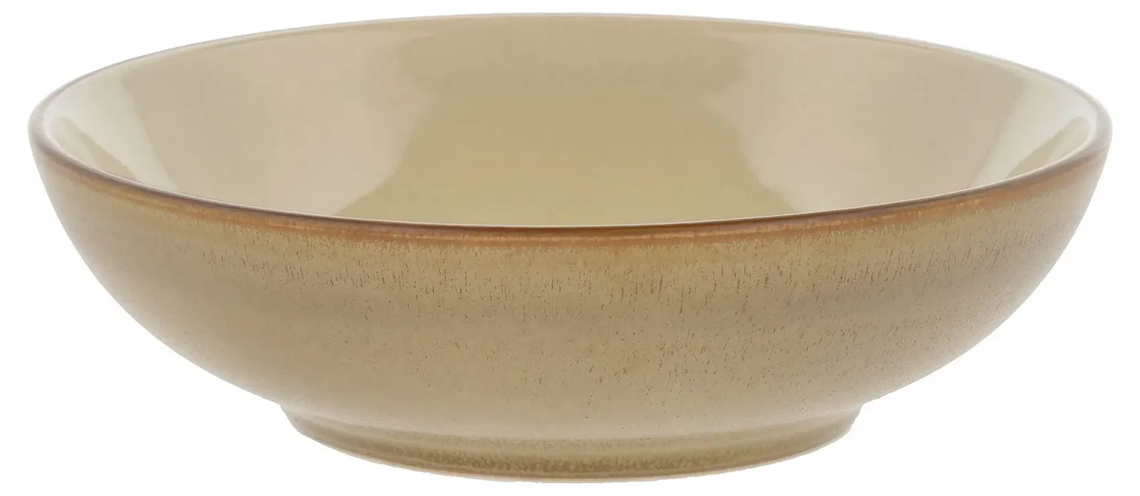 Тарелка для пасты BITZ Диаметр 20 см Каменная керамика Дерево / Песок, фото №1