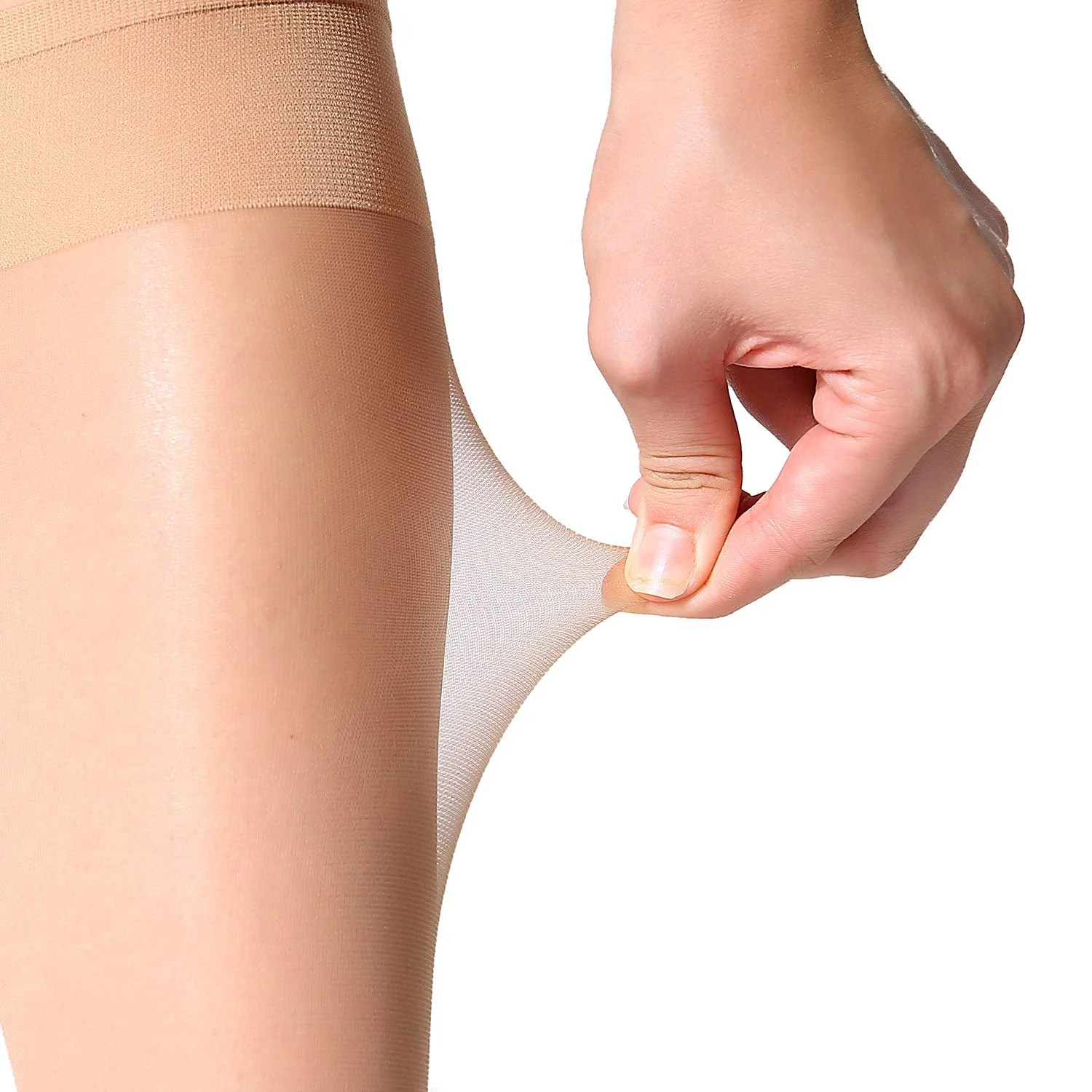 Чулки MANZI 12 пар Женские дышащие ультрамягкие 15 Den Черный Телесный цвет, фото №5