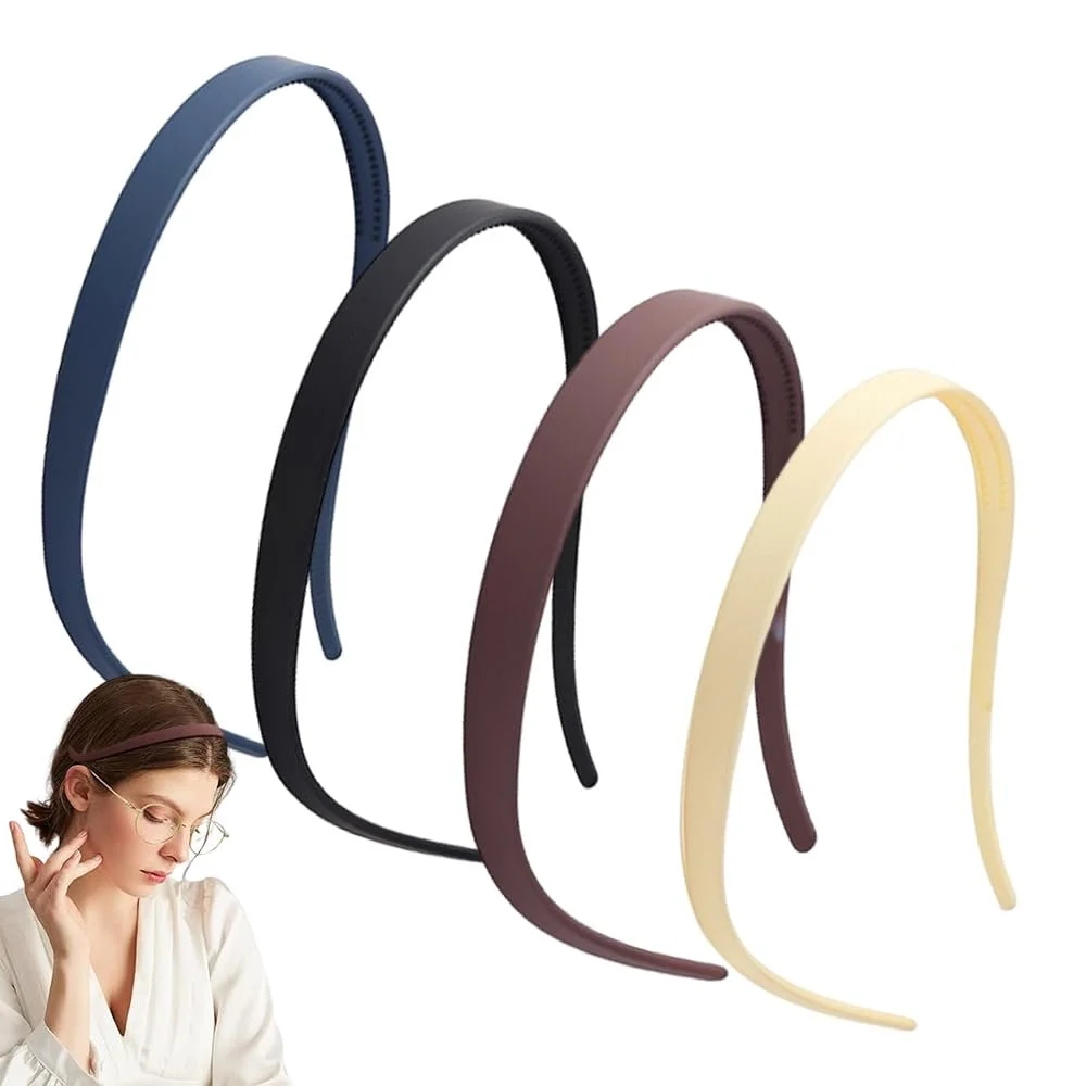 Набір з 4 обручів для волосся, матове покриття, фото №1