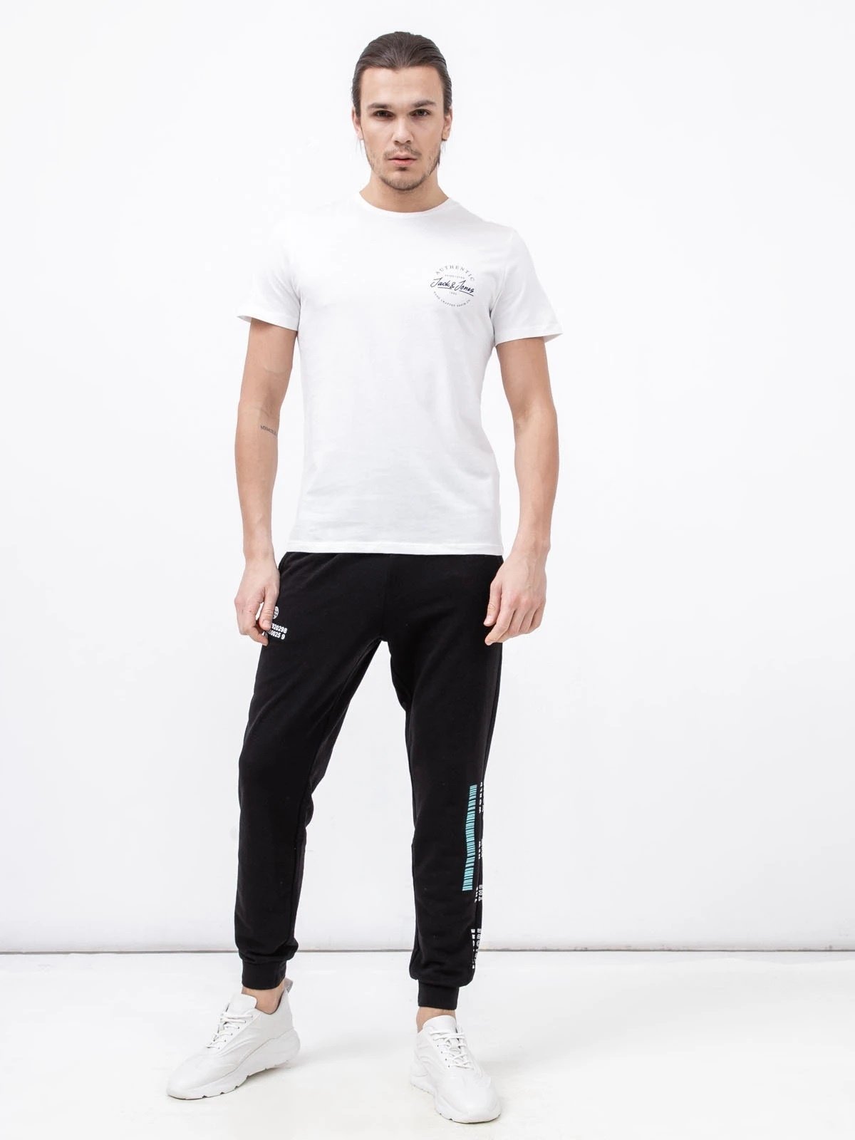 Штани JPSTGORDON JJCLAY SWEAT PANTS IN 12205877- Jack&Jones Чорний M, фото №4