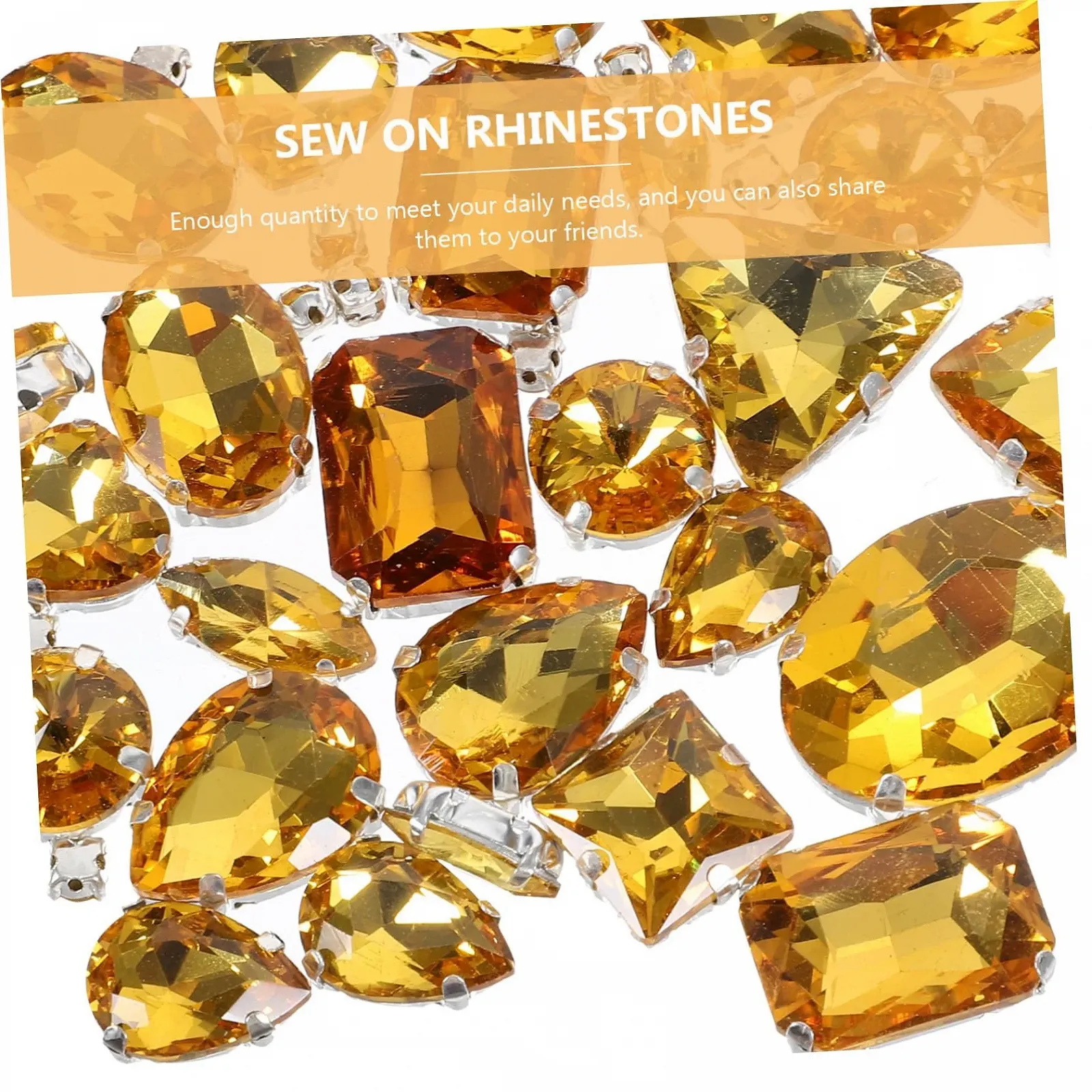 Стрази Нерегулярні Скляні кристали для декорування одягу/весільних суконь/сумок для творчих DIY проєктів, 1 шт, фото №4