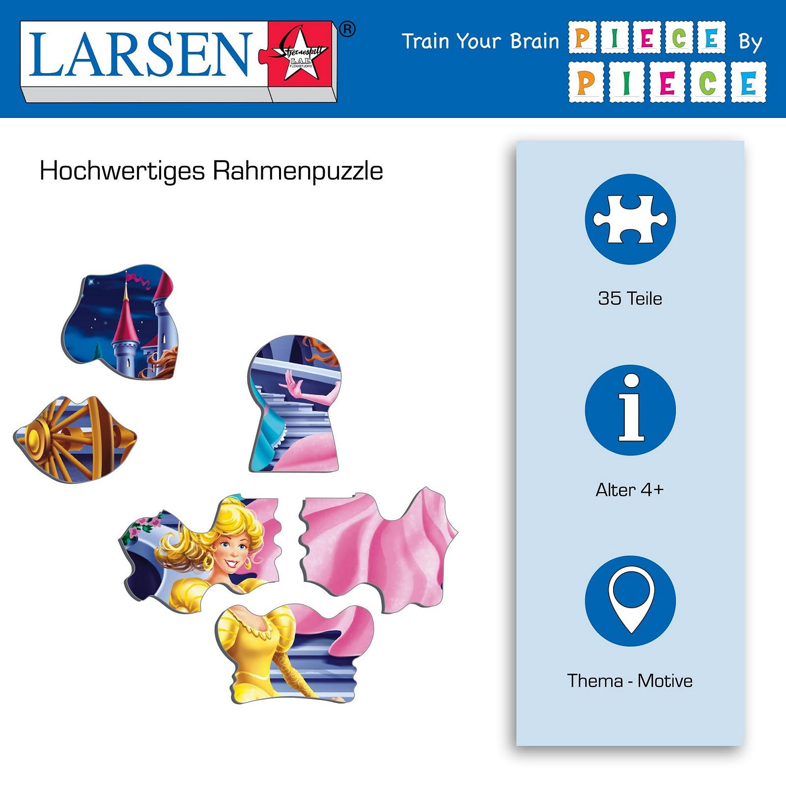 Пазл Larsen US5 Princesses 35 деталей, фото №3