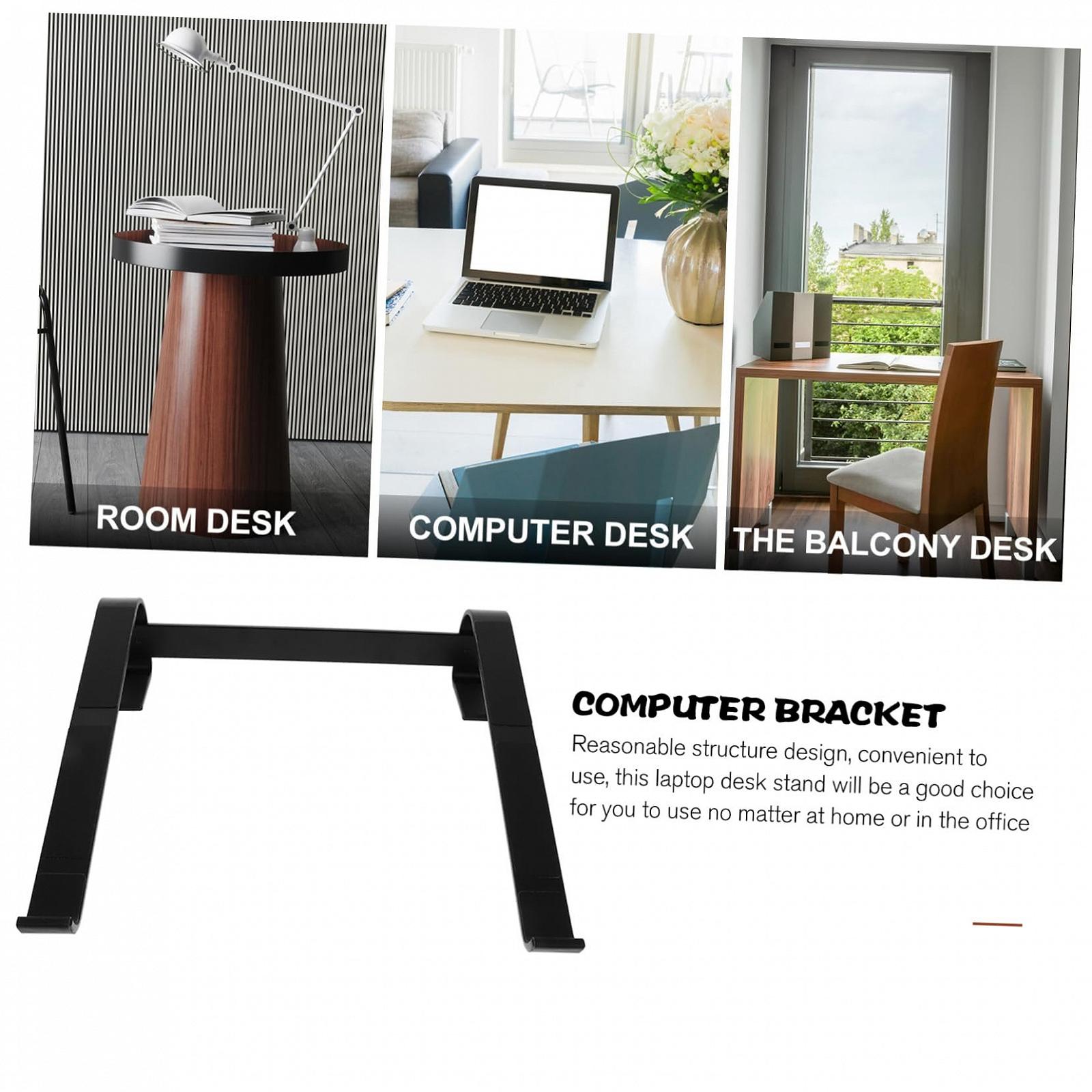 Подставка для ноутбука HOMSFOU Портативный держатель для ноутбука для стола, стабильный и нескользящий, совместимый с ноутбуками для домашнего офиса и в дороге, фото №4