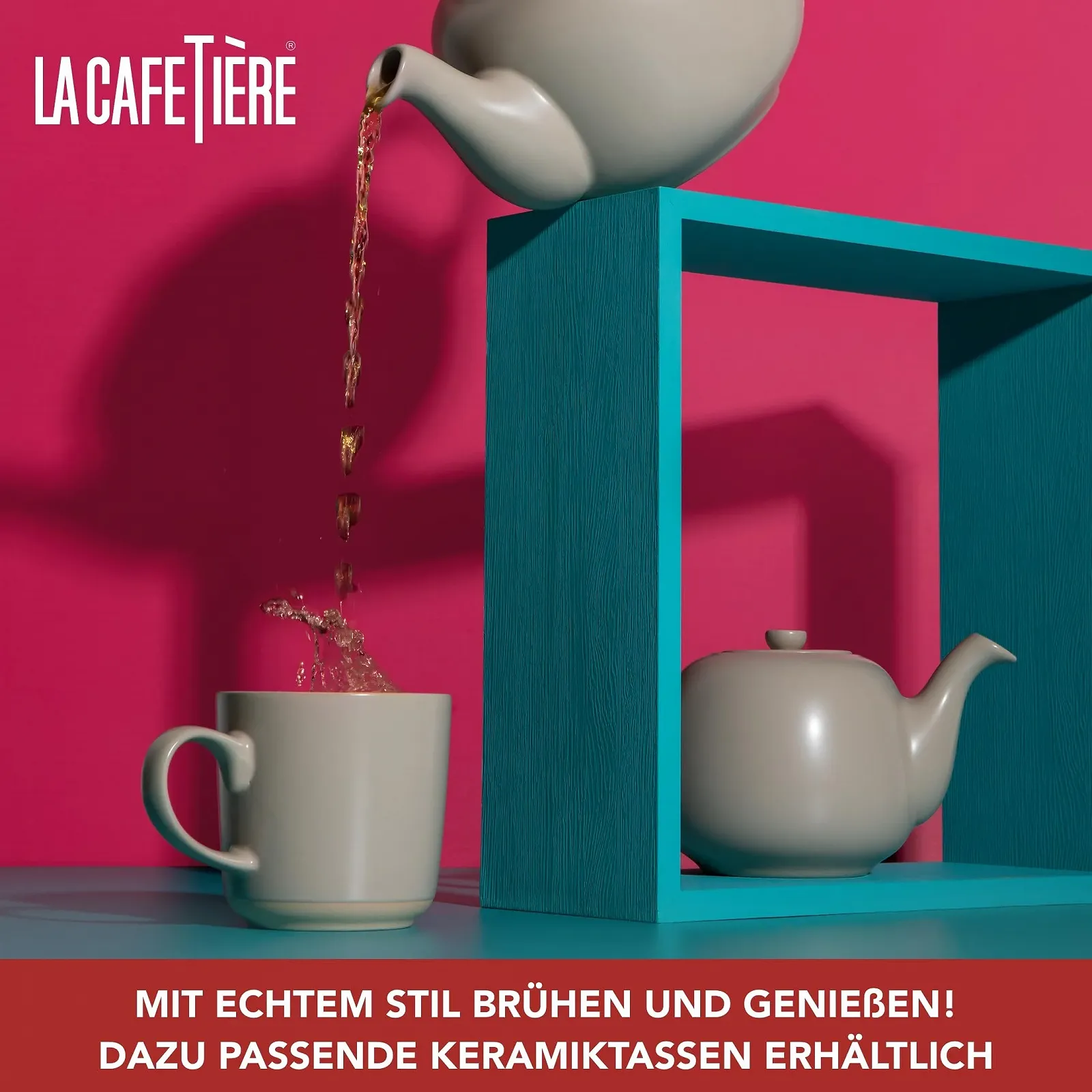 Чайник-заварник La Cafeti\[e]re Классический Latte/Cremefarbe 1,2 л, фото №5