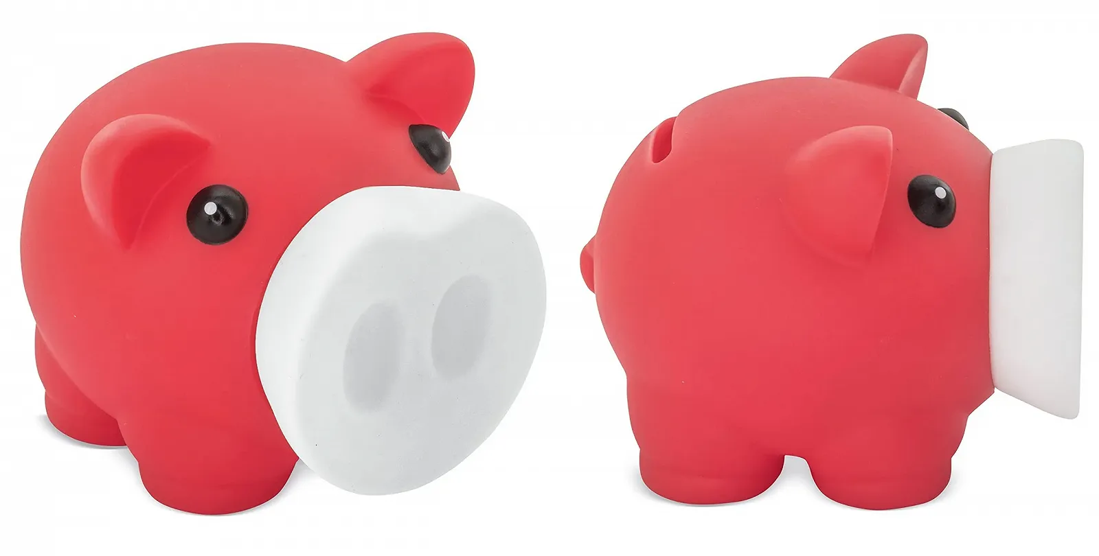 Копилка с мягким резиновым корпусом Красно-белая, фото №3