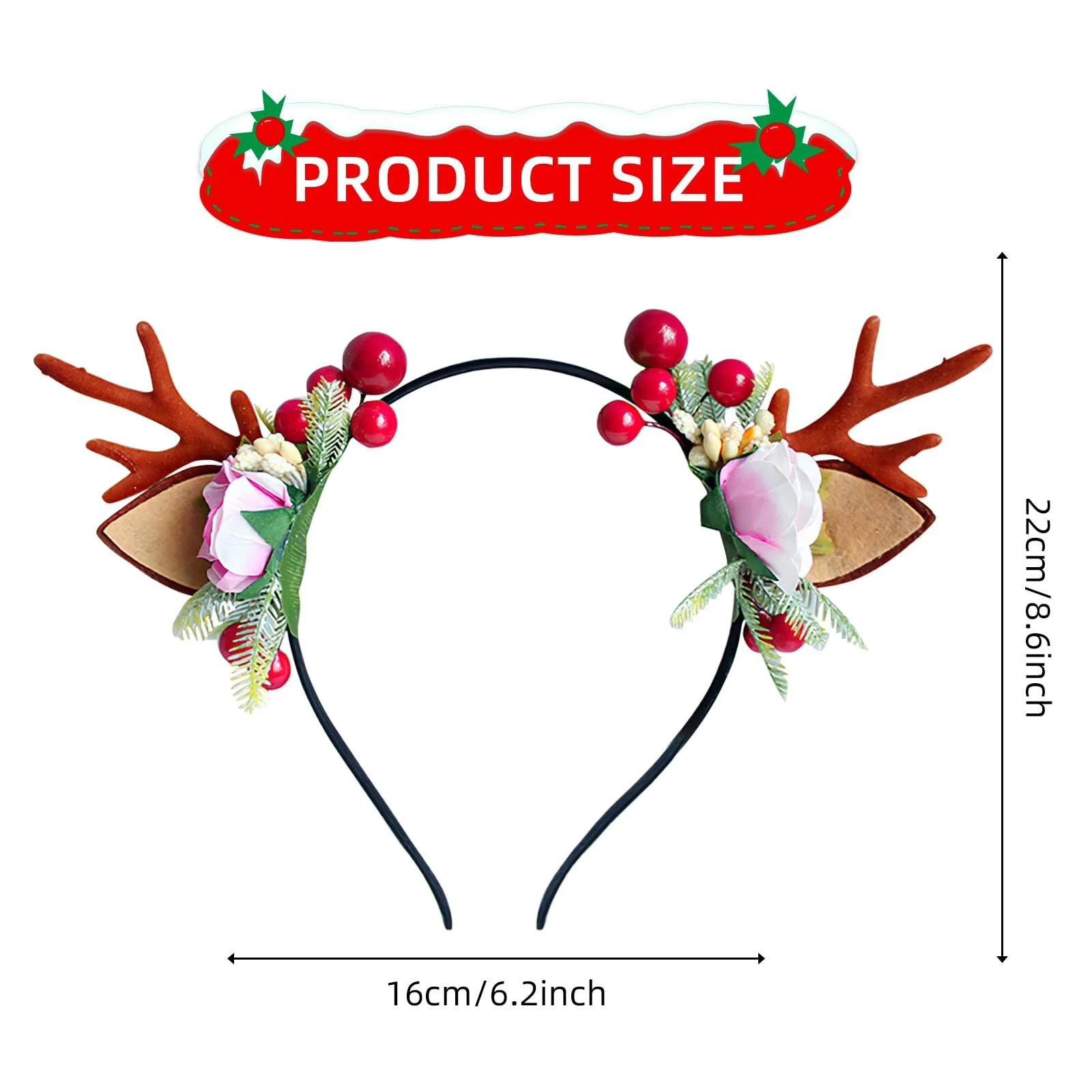 Обруч Різдвяні роги, фото №2
