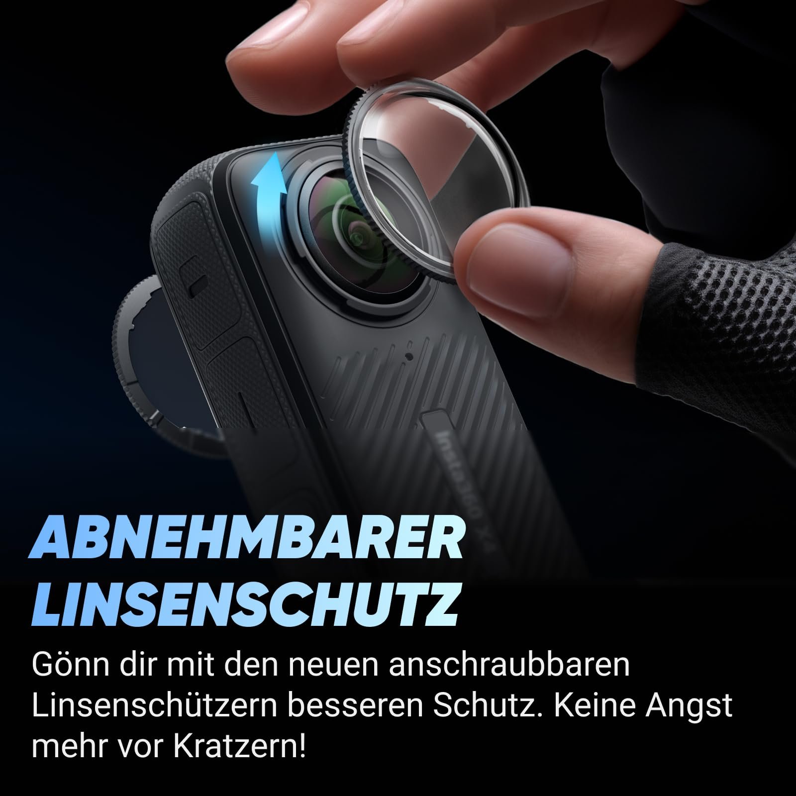 Комплект для мотоциклетного руля Insta360 X4 - 8K водонепроницаемая 360° спортивная камера, 4K широкоугольное видео, эффект невидимой селфи-палки, съемная защита объектива, стабилизация AI обработки без карты MicroSD, фото №8