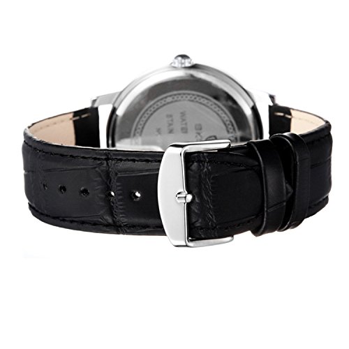 Часы Fenkoo Мужской Бизнес Стиль Двойные Временные Зоны Кожаный Ремешок Кварцевые, фото №5