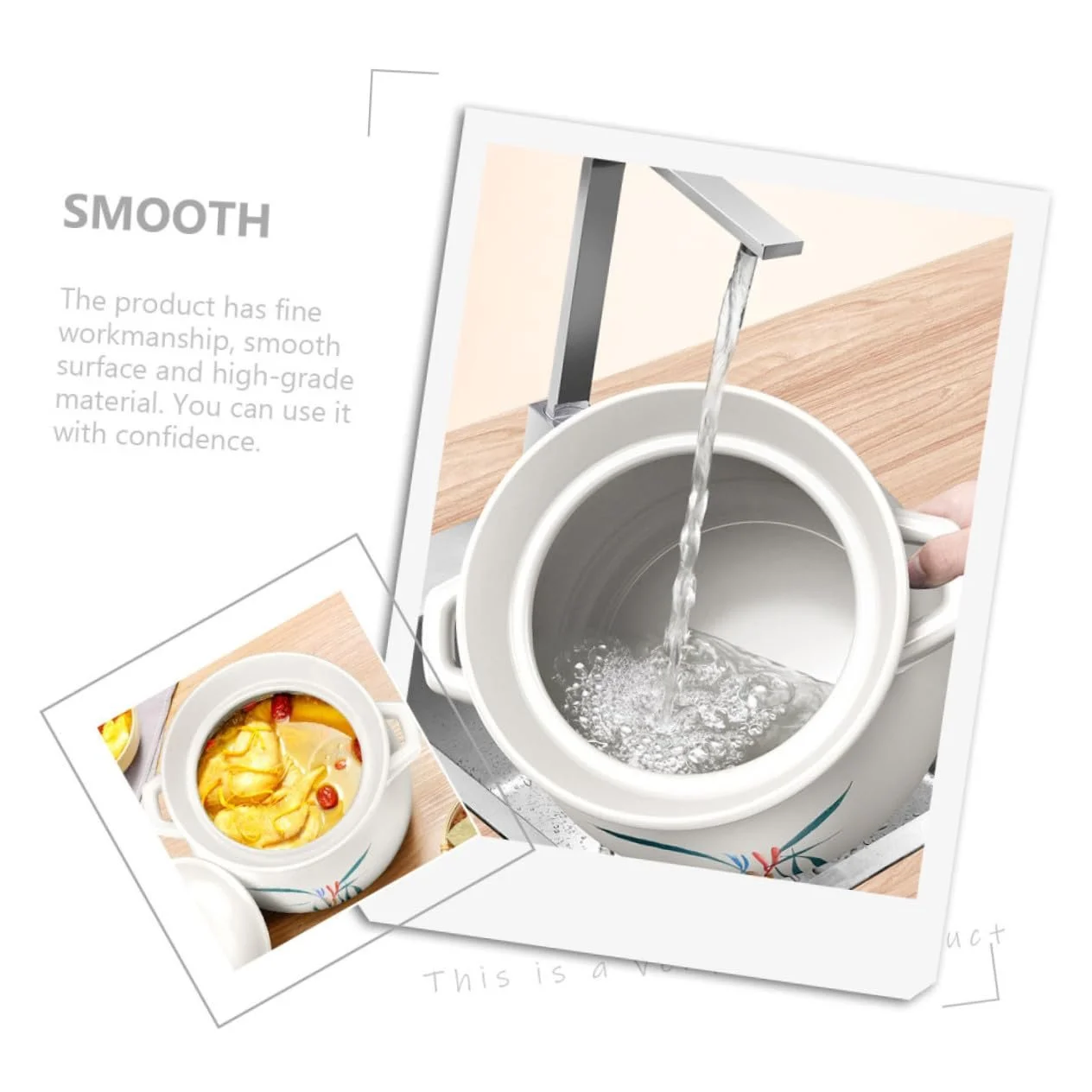 Каструля керамічна 2 л жаростійка для тушкування, фото №7