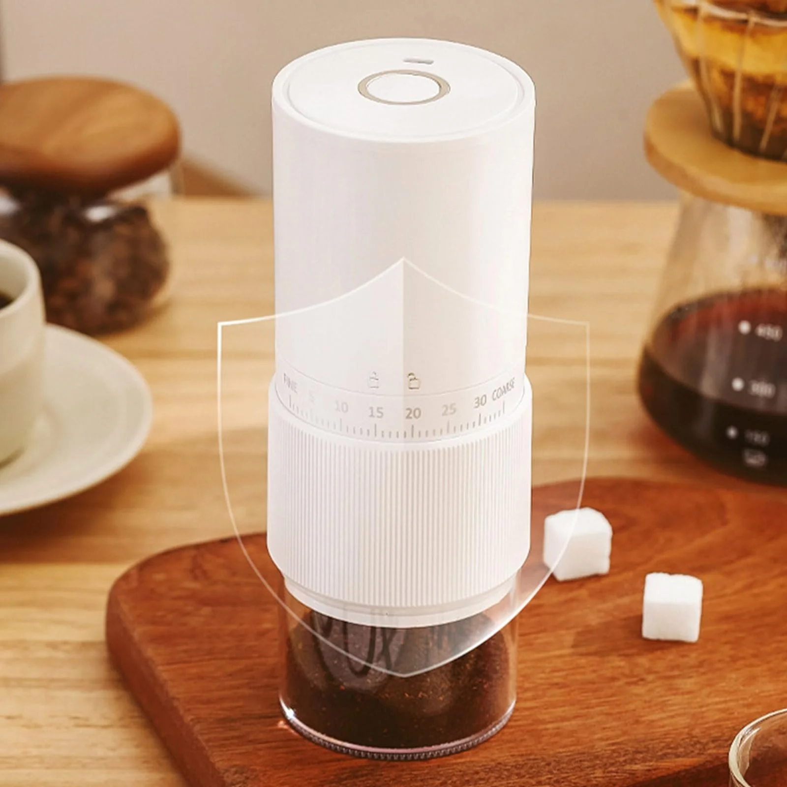 Кофемолка ручная портативная 35 степеней помола ABS-текстура, фото №8