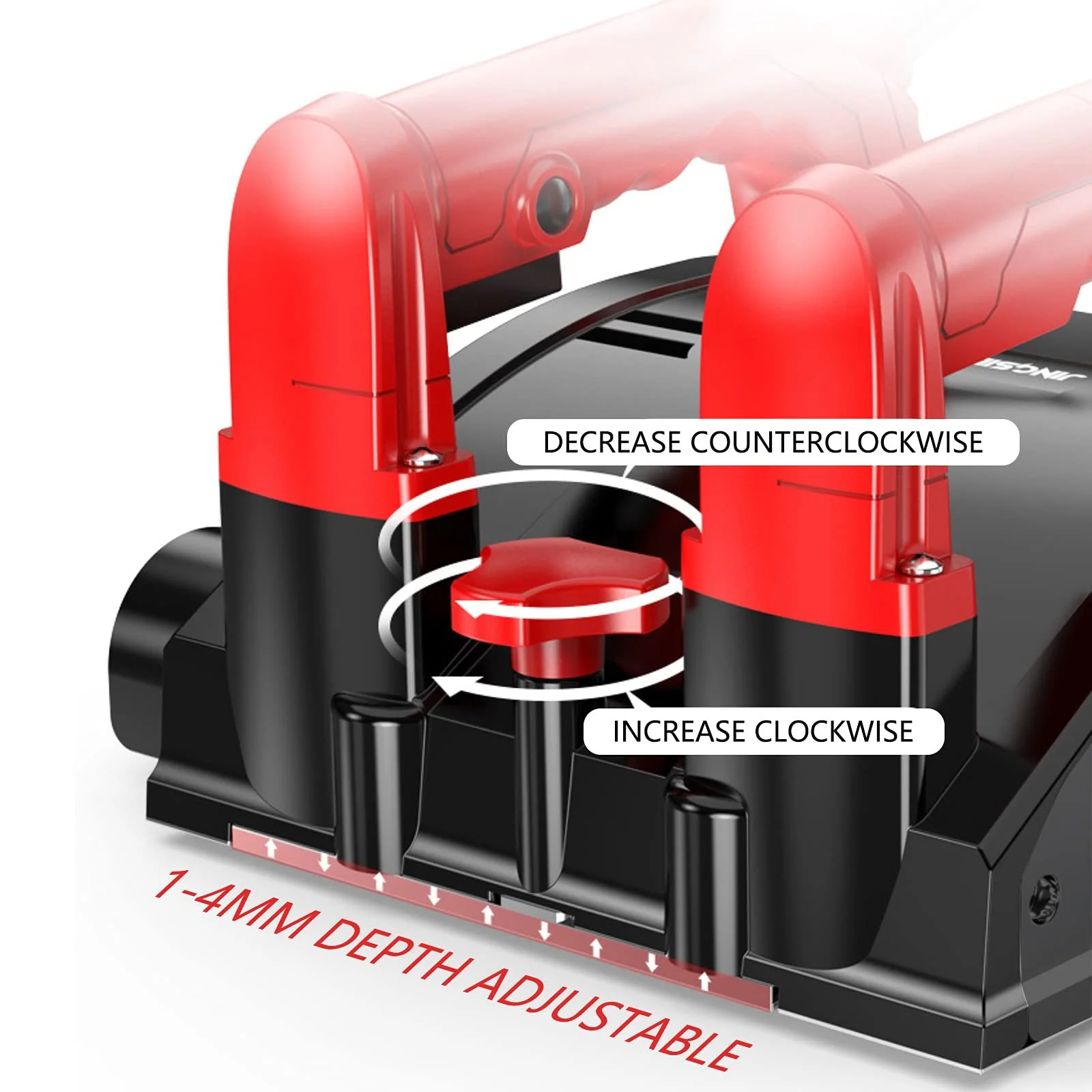 Шлифовальная машина HUSPOO с гладким ножом 3000 об/мин роликовый фрезерный резак 1200 Вт электрическая дробилка для бетона и штукатурки, фото №6