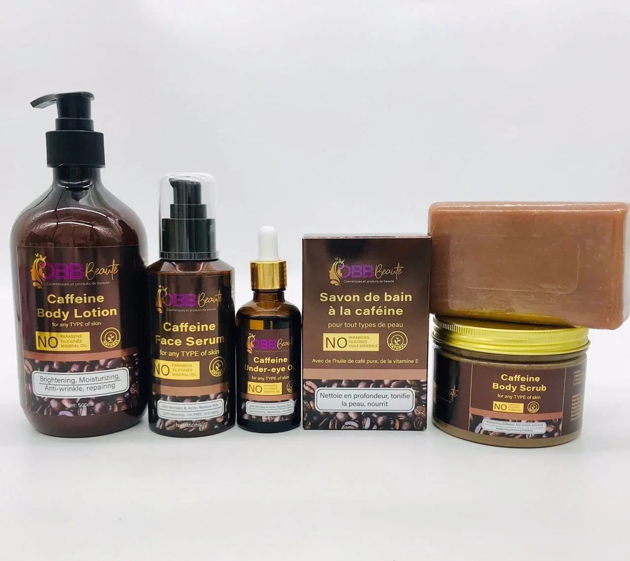 Молочко для тіла OBBBeauté з кофеїном, 500 мл, фото №3