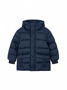 Куртка Mayoral довга для хлопчиків Темно-синя - Фото 1