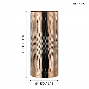 Настільна лампа EGLO Tabioago Сталь Чорна Рожеве Золото E27 synthetic.ua - Фото 1