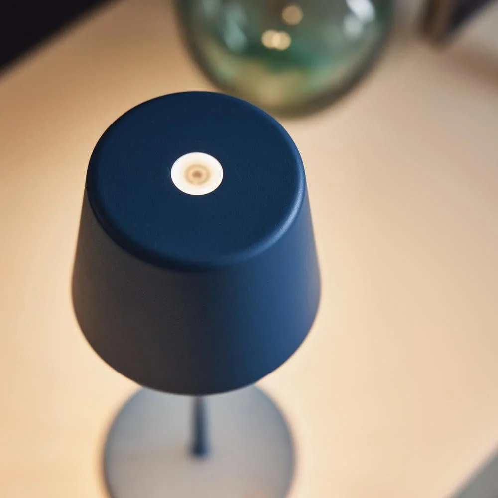 Настільна лампа NCC-Licht LED Акумуляторна Wireless IP65 Синя матова, фото №6