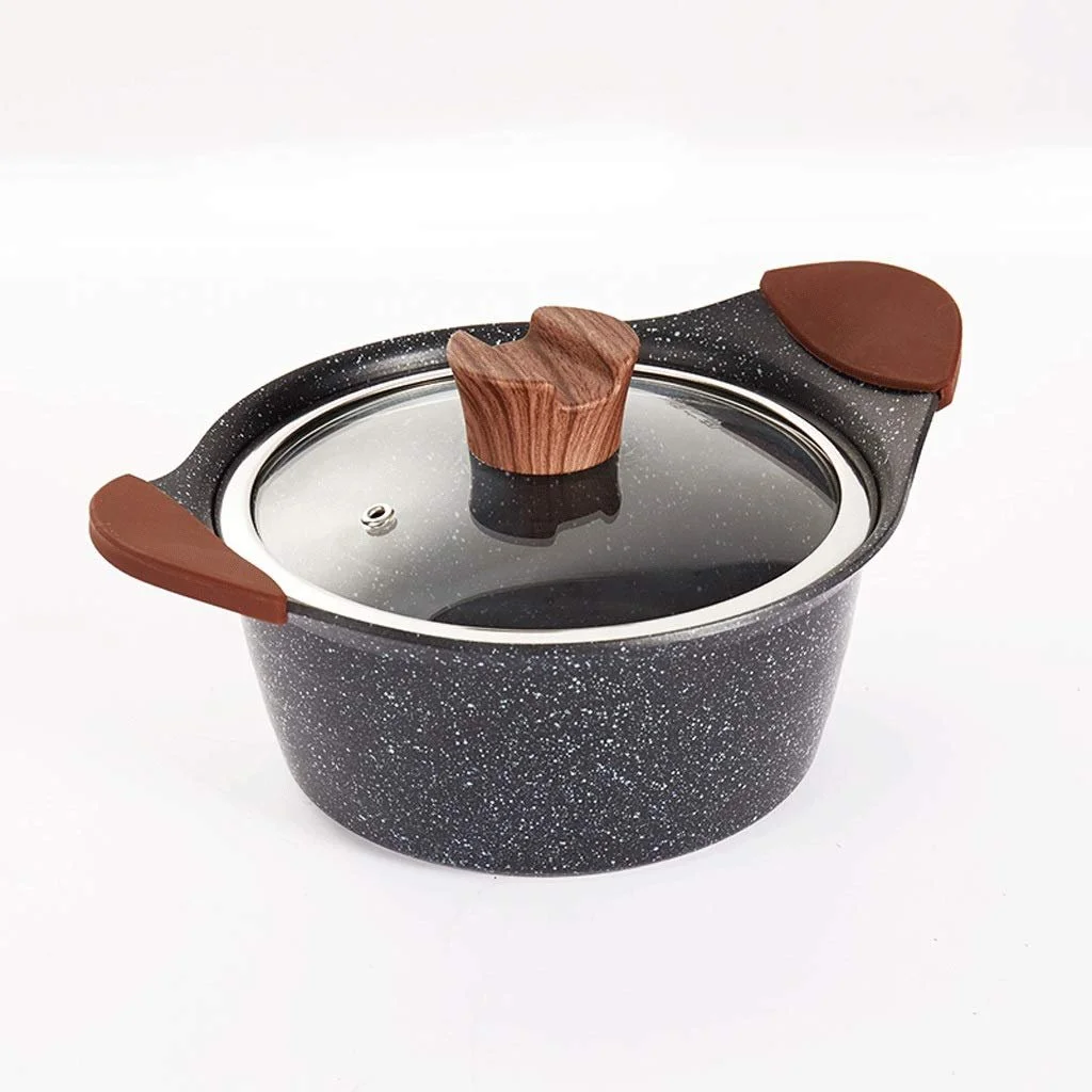 Каструля-сотейник Maifan Stone для індукційних плит з антипригарним покриттям, фото №1 Каструля-сотейник Maifan Stone для індукційних плит з антипригарним покриттям, фото №1