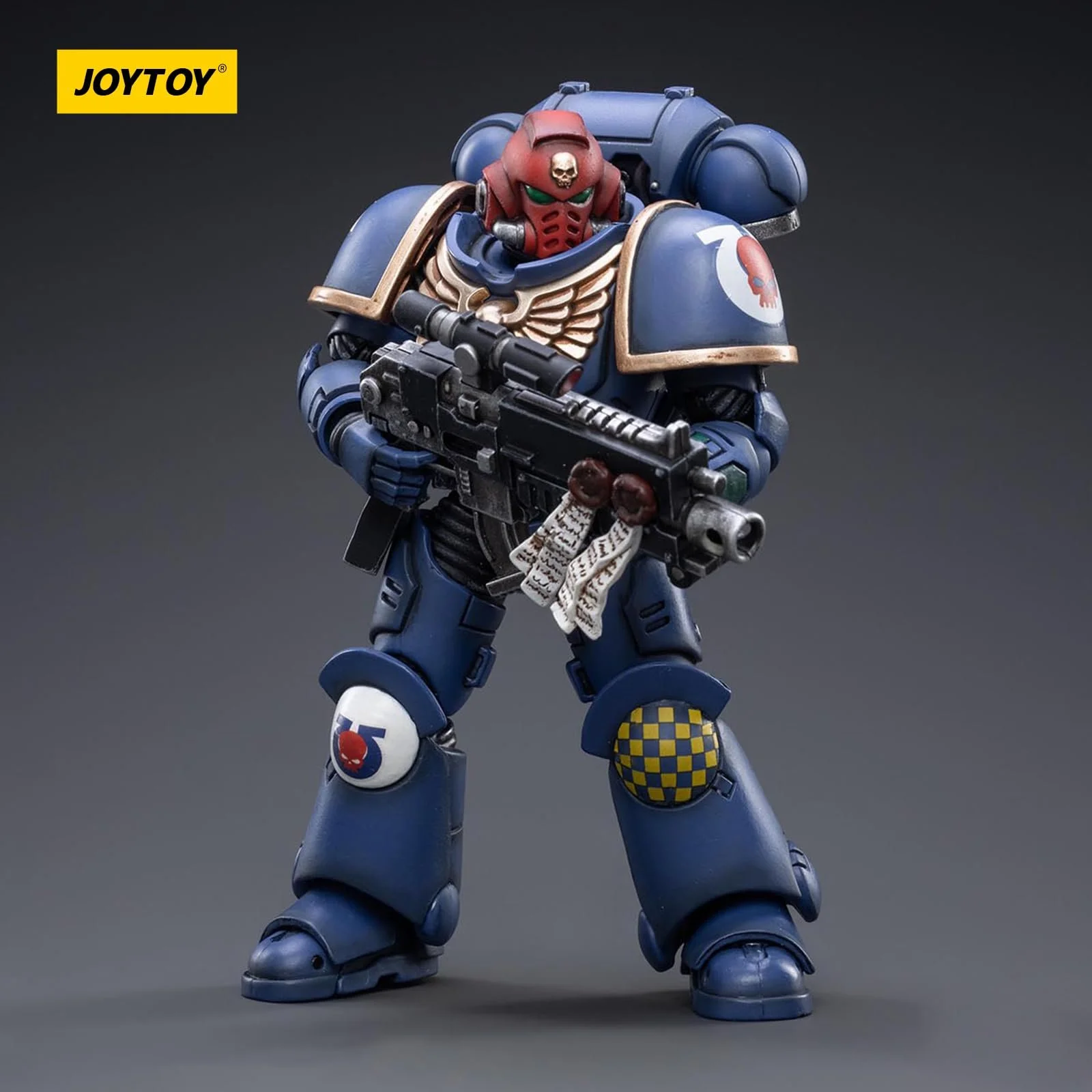 Колекційна фігурка JOYTOY Warhammer 40k Ultramarines Heroes of The Chapter Brother Veteran Sergeant Castor 1/18, фото №3