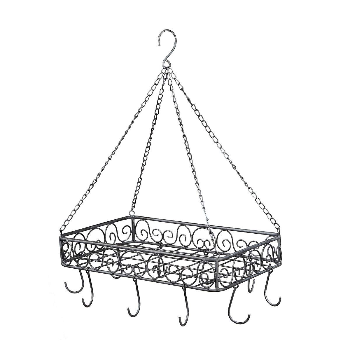 Підвісний тримач для горщиків Ambiente Залізний 45 см Сірий, фото №1 Підвісний тримач для горщиків Ambiente Залізний 45 см Сірий, фото №1