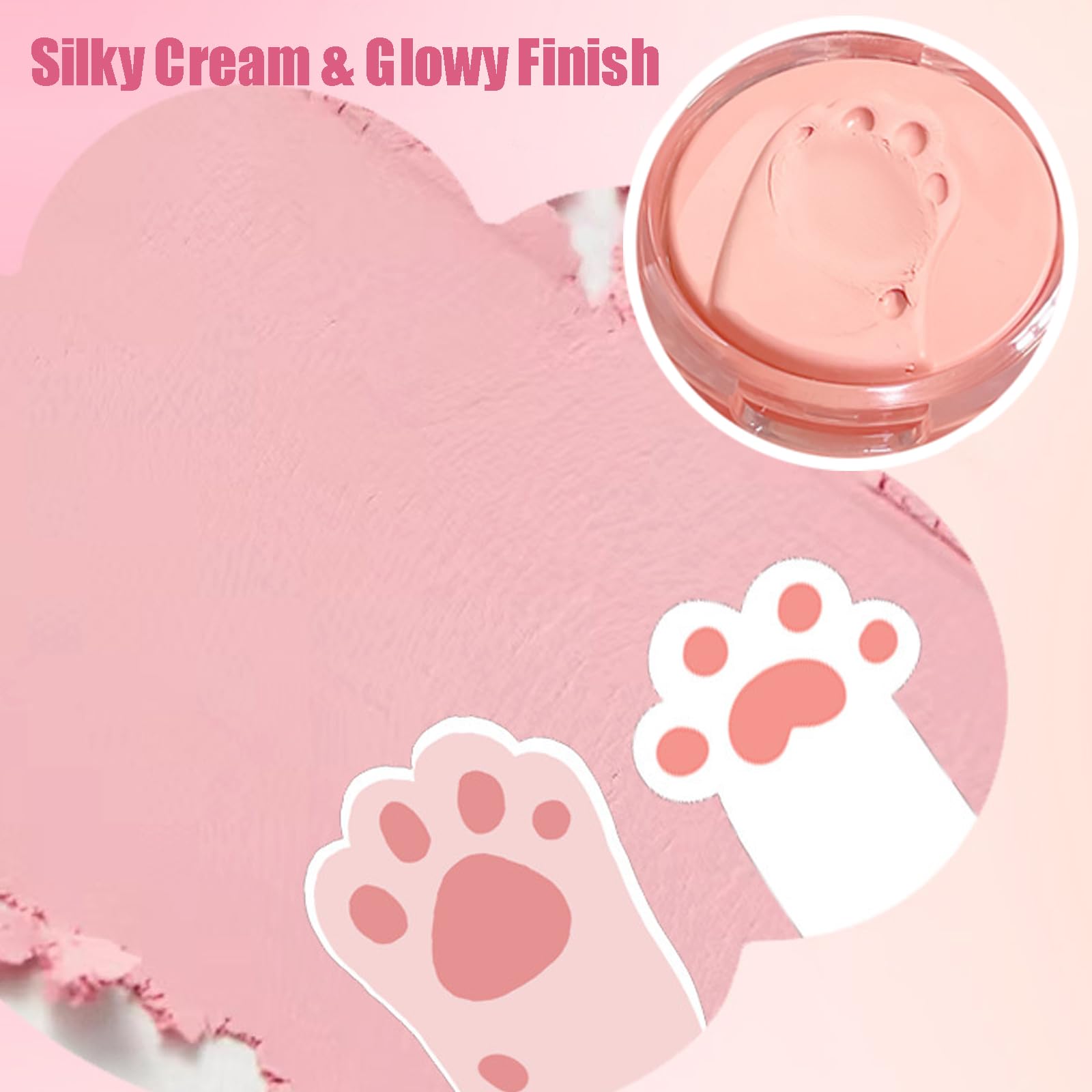 Палетка румян Cream Dewy Blush Makeup Palette Matte Creamy Розовый, фото №5