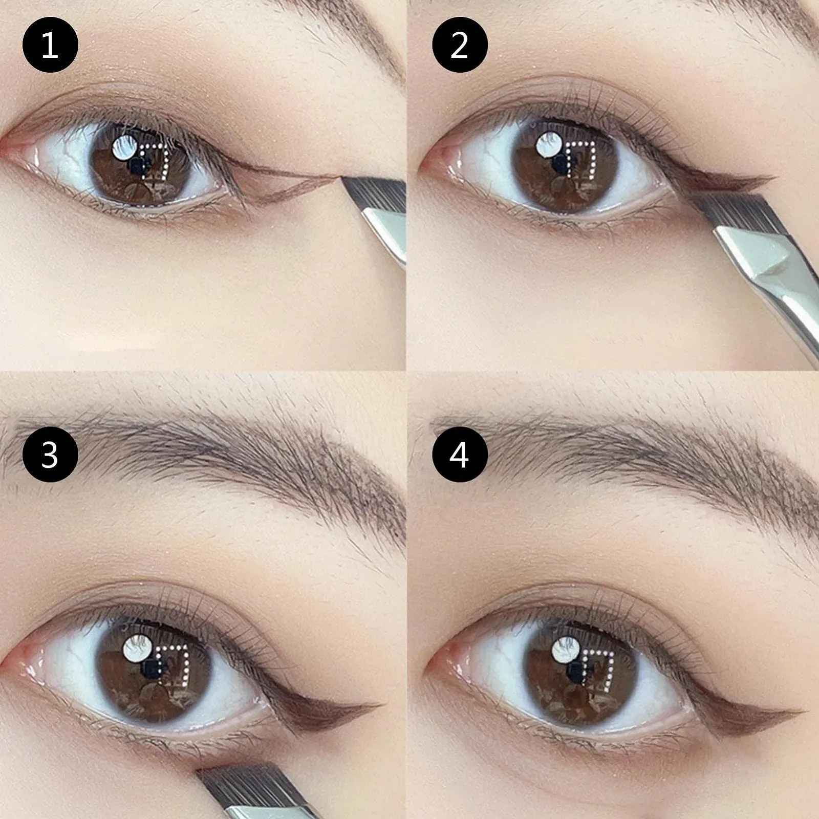 Кисти для подводки Facynde, тонкая угловая, профессиональная, фото №7 Кисти для подводки Facynde, тонкая угловая, профессиональная, фото №7