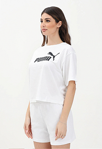 Футболка ESS Cropped No. 1 Logo Tee 68497202 Puma Білий XS synthetic.ua - Фото 1