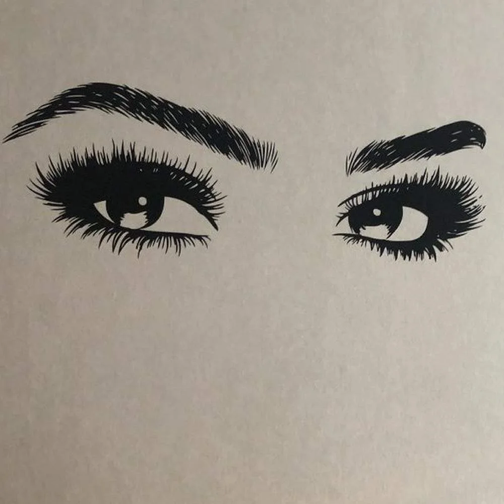 Наклейка на стіну Schöne Augen Und Wimpern Girl Eye Applique 117 x 42 см, фото №3