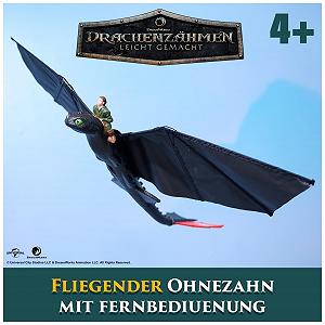Іграшка Dreamworks How to Train Your Dragon Злітаючий дракон Беззубик з пультом дистанційного керування для дітей від 4 років synthetic.ua - Фото 1