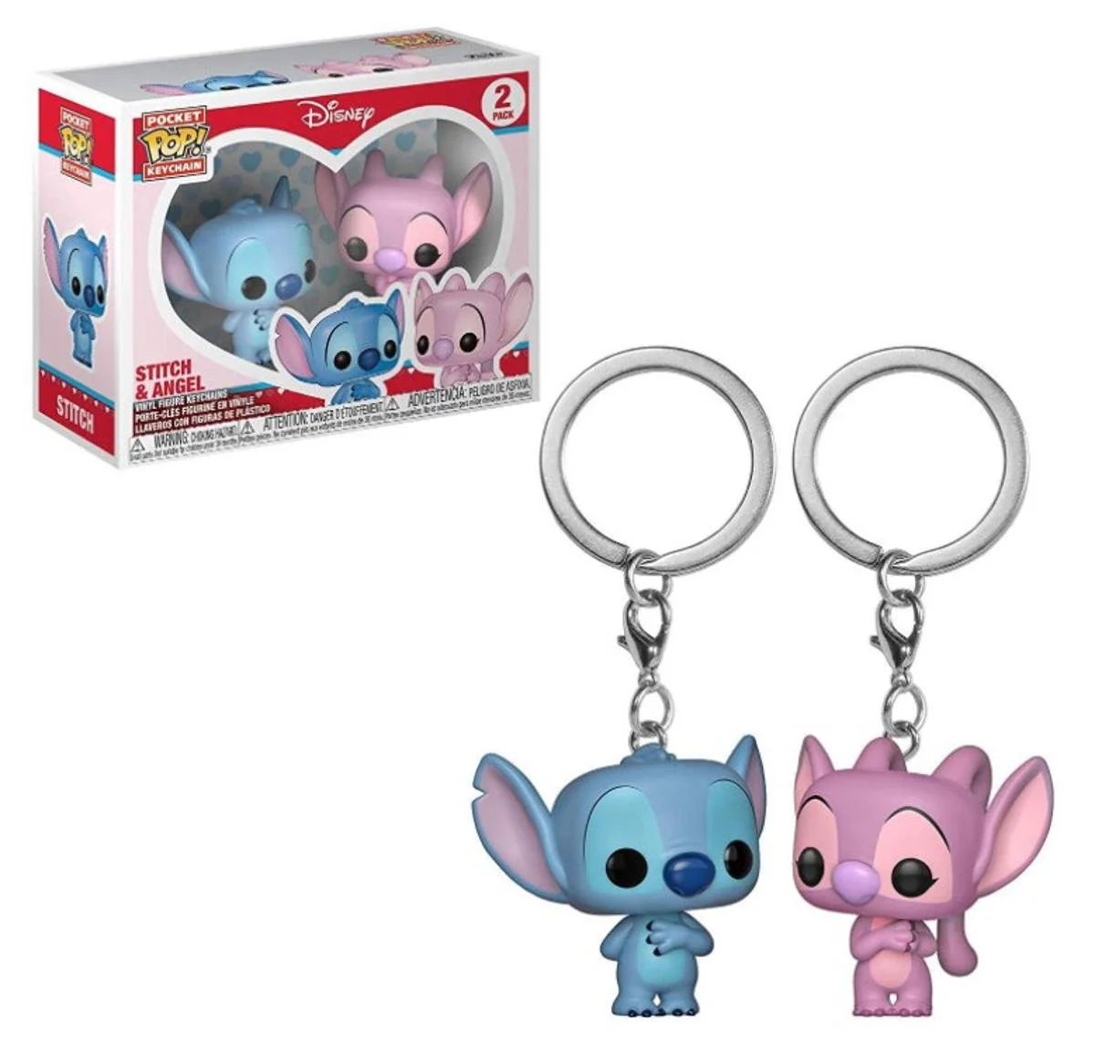 Брелки Lilo & Stitch Pop Stitch & Angel, 2 шт., фото №3