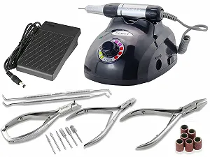 Професійний набір для манікюру та педикюру 25 000 обертів і технологією швидкого зняття - Фото 1