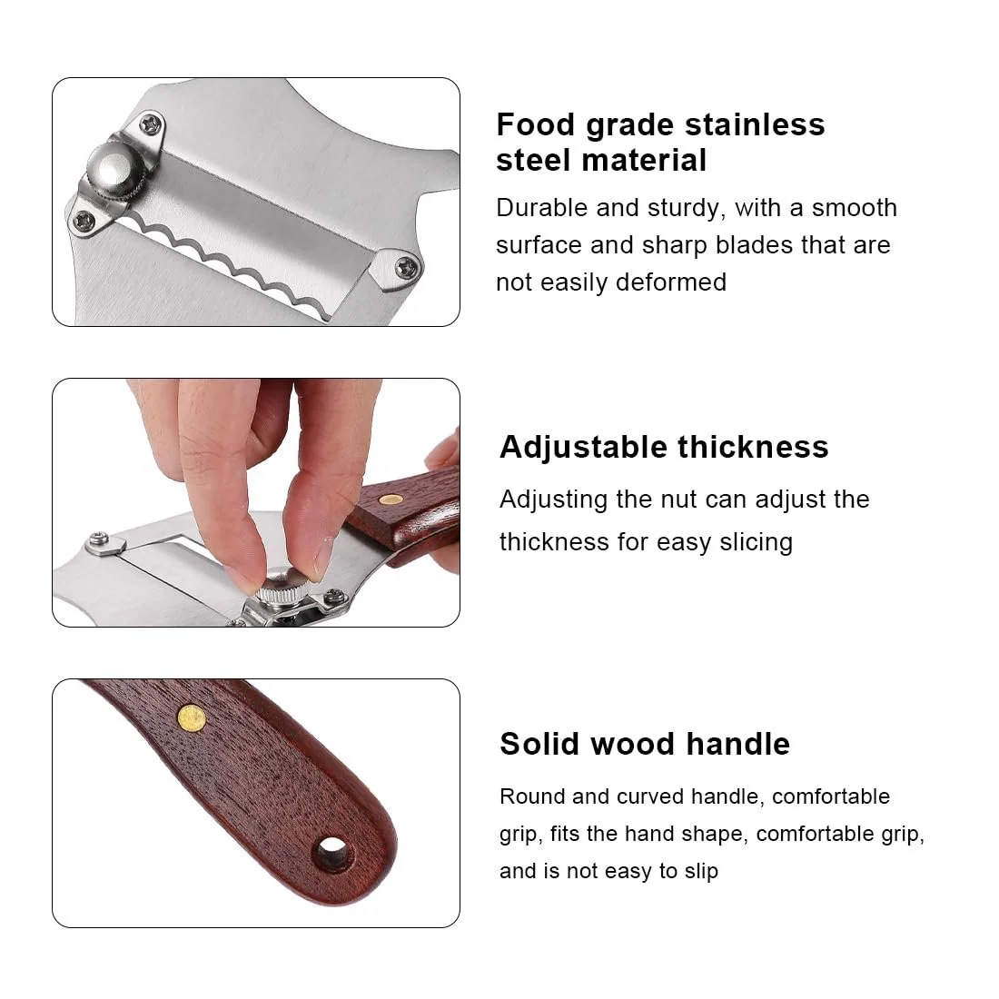 Слайсер для трюфелей 8x19.5 см, гладкий, для сыра., фото №3 Слайсер для трюфелей 8x19.5 см, гладкий, для сыра., фото №3