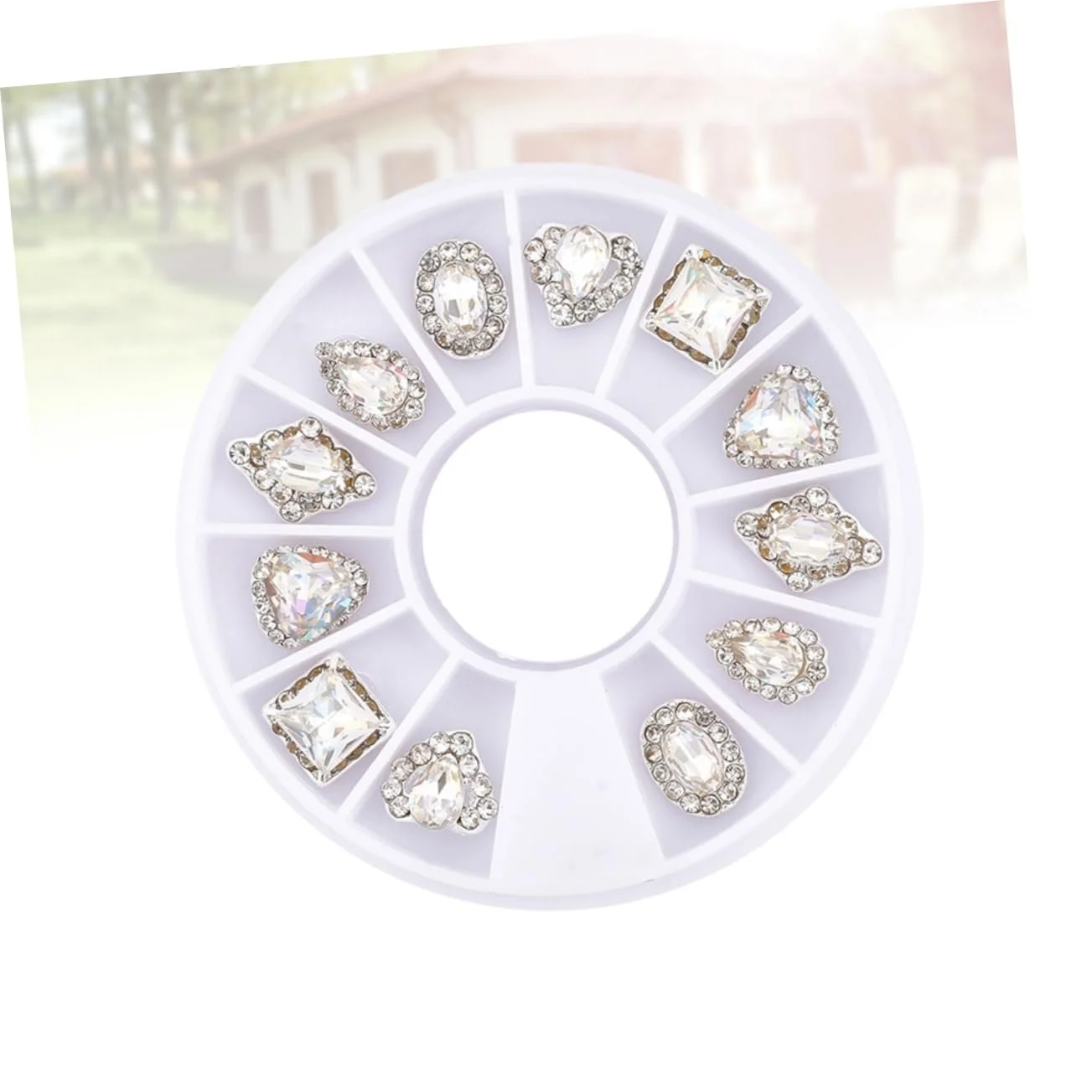 Набор для дизайна ногтей MAGICLULU, 2 коробки, инструменты для маникюра, стразы и блестки для ногтей, фото №8