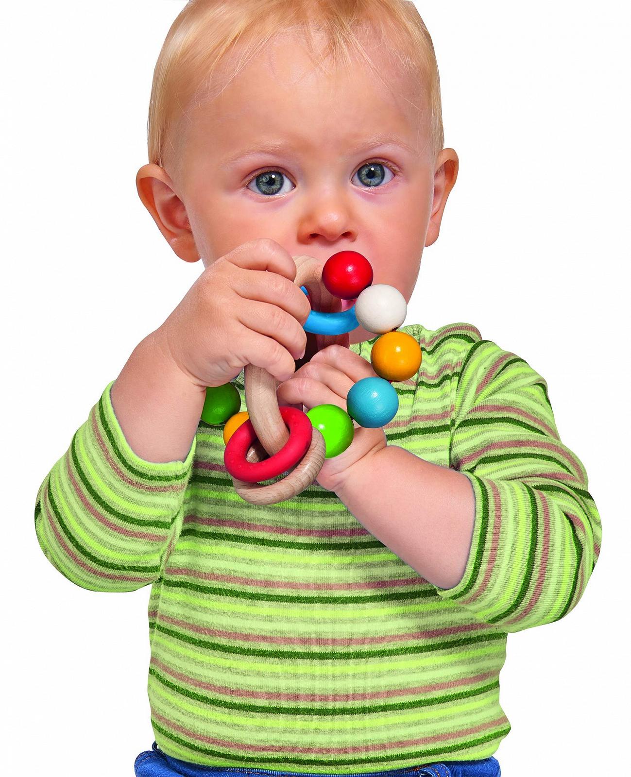 Іграшка для хапання Eichhorn 3D, 9.5 x 9 см, Бук, Різнокольоровий, фото №2 Іграшка для хапання Eichhorn 3D, 9.5 x 9 см, Бук, Різнокольоровий, фото №2