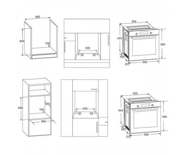 Духовка електрична Pyramida PO 80 ME GBL, фото №8 Духовка електрична Pyramida PO 80 ME GBL, фото №8
