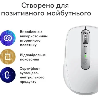 Мышка Logitech MX Anywhere 3S для MAC Wireless Pale Grey (910-006946), фото №2 Мышка Logitech MX Anywhere 3S для MAC Wireless Pale Grey (910-006946), фото №2