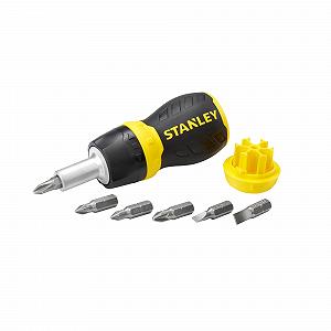 Викрутка з набором біт Stanley 066358 Stubby з храповим механізмом - Фото 1