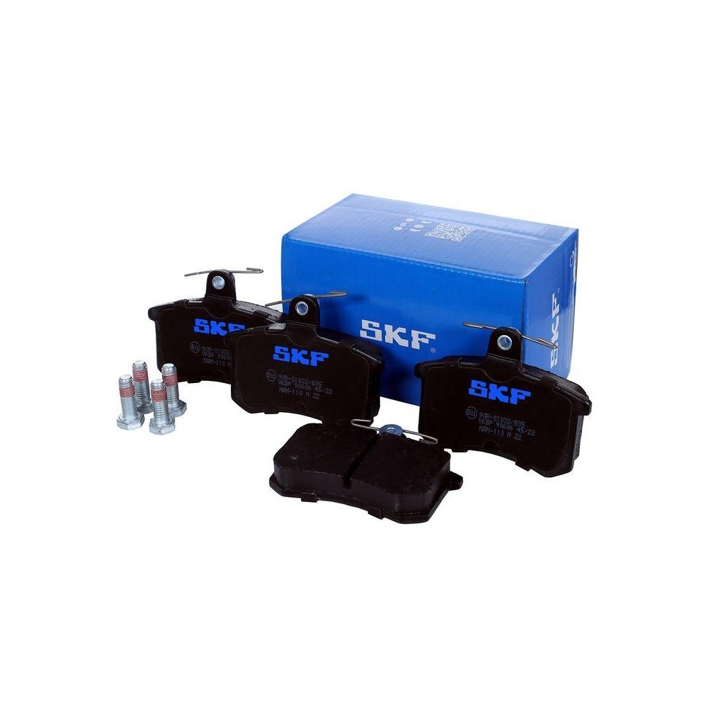 Комплект гальмівних колодок, дискове гальмо SKF VKBP 90606 для AUDI VW, задня вісь, фото №1