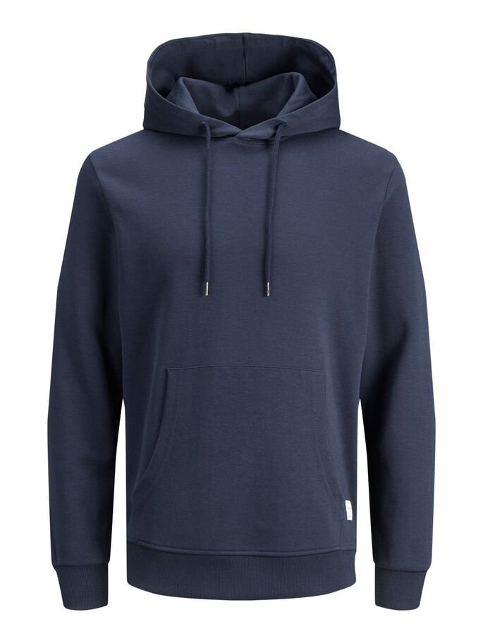 Худі JJEBASIC SWEAT HOOD NOOS 12182537-Navy Blazer-Fit:REG Jack&Jones Темно-синій XL, фото №4