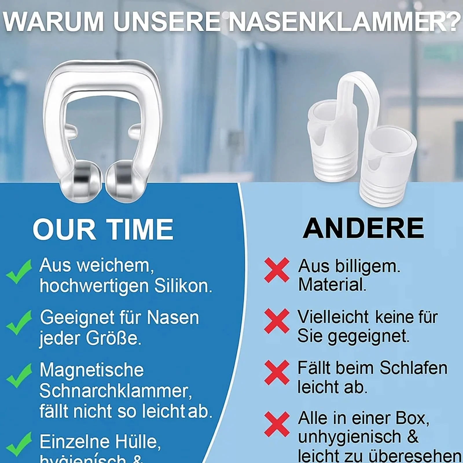 Зажим для носа против храпа (10 шт.), фото №3