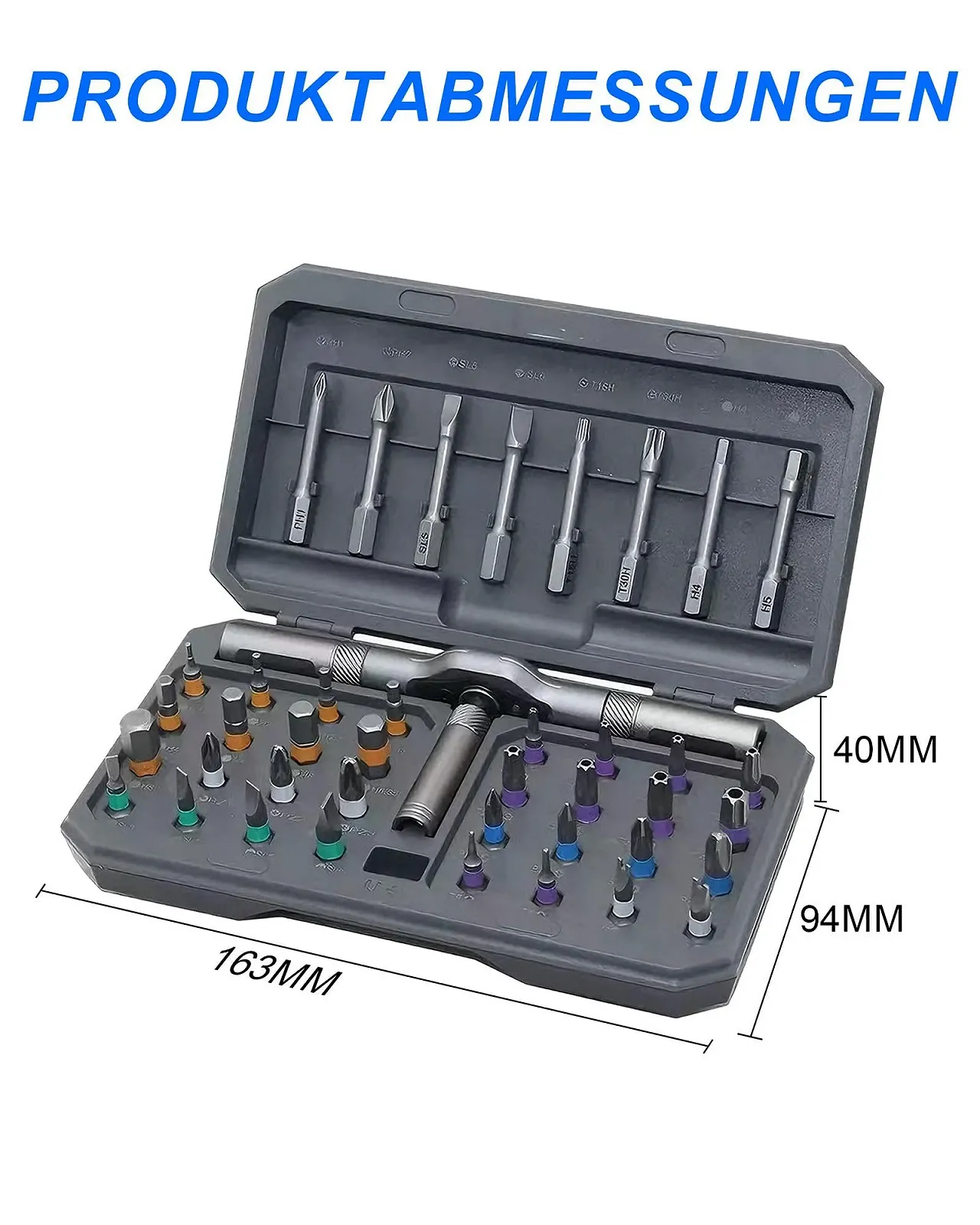 Набір магнітних викруток з тріскачкою 42-в-1 S2 Steel, фото №7