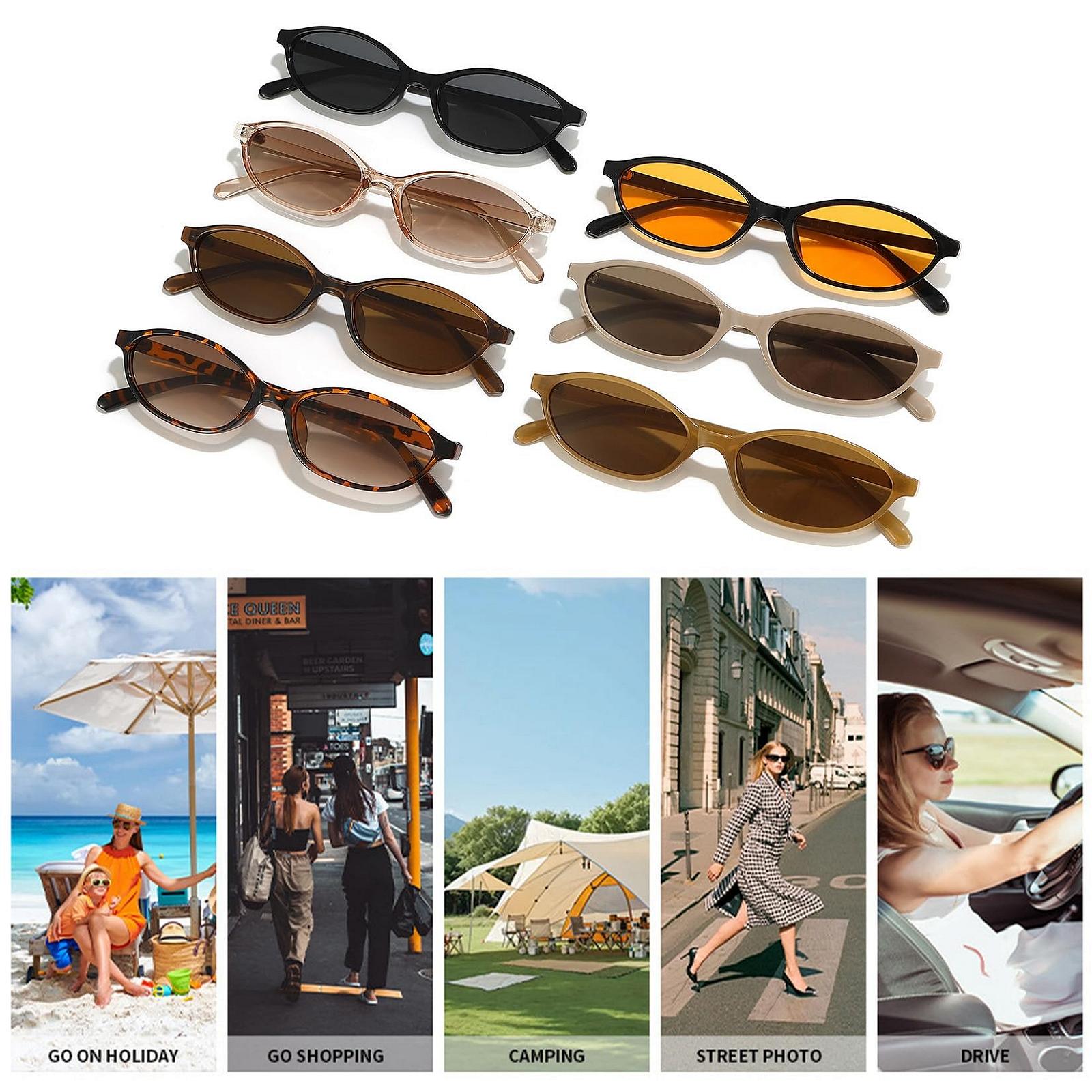 Овальні сонцезахисні окуляри в стилі ретро RUNHUIS, вінтажні тонкі окуляри «котяче око», фото №5 Овальні сонцезахисні окуляри в стилі ретро RUNHUIS, вінтажні тонкі окуляри «котяче око», фото №5