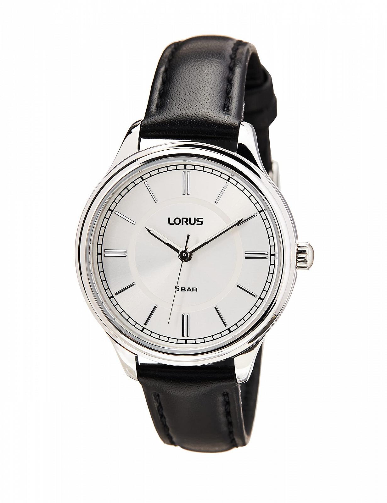 Часы LORUS Кварцевые Женские Нержавеющая сталь Кожаный ремешок, Черный, фото №1 Часы LORUS Кварцевые Женские Нержавеющая сталь Кожаный ремешок, Черный, фото №1